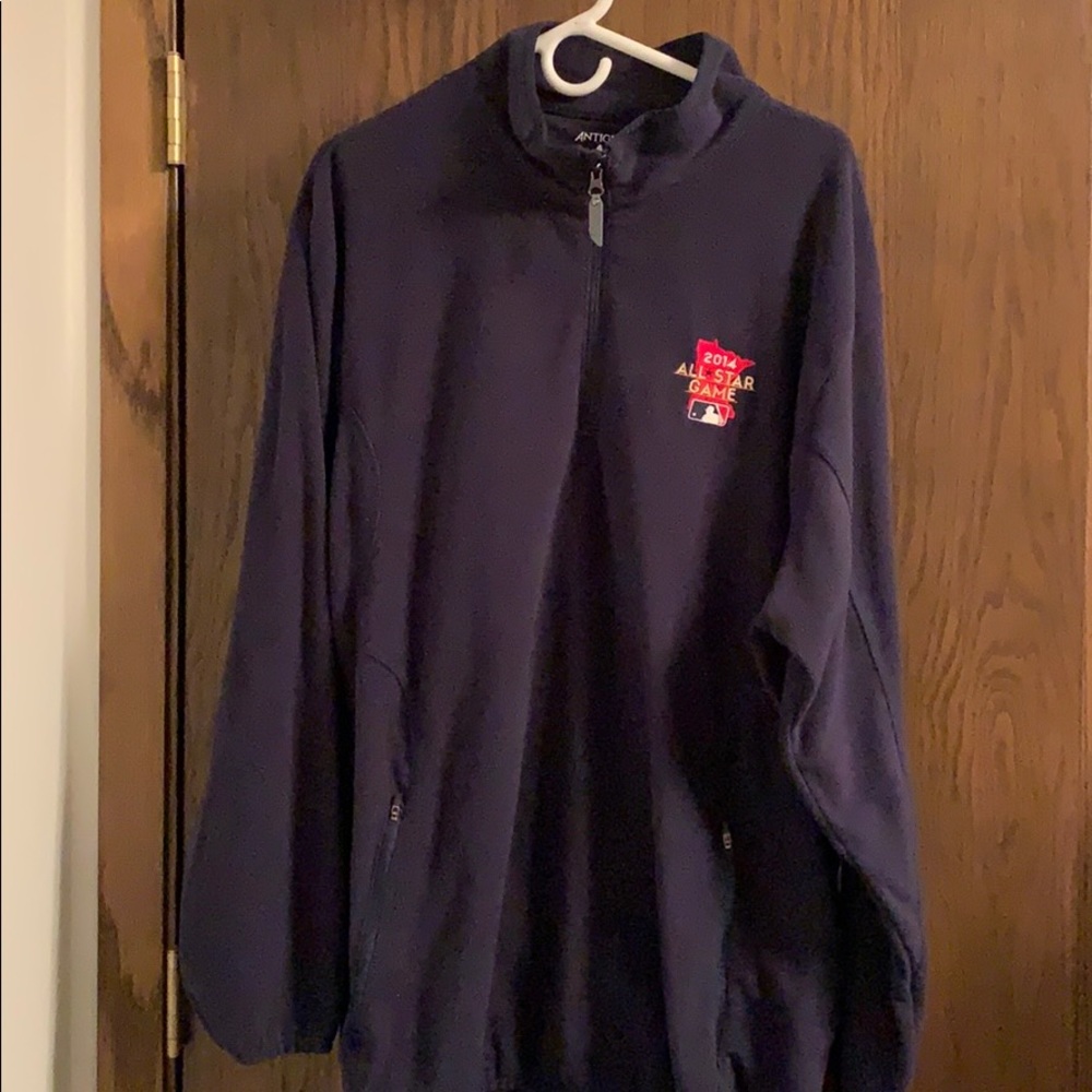 Antigua MN Twins 1/4 zip fleece sweater. Sz:XXL